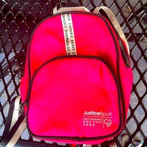 This is a new Justice Sport bag back.